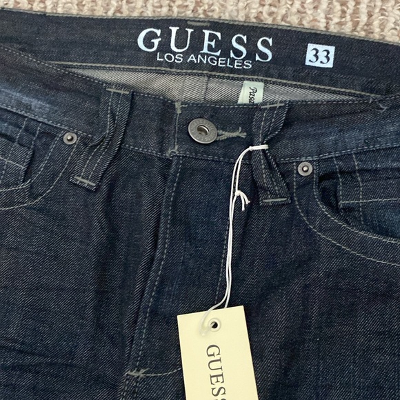NWT, Guess, Pasadena Straight Leg Button fly Men’s Jeans, Size 33X32 - Picture 5 of 13